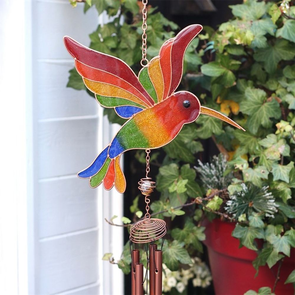 Multicoloured Hummingbird Windchime