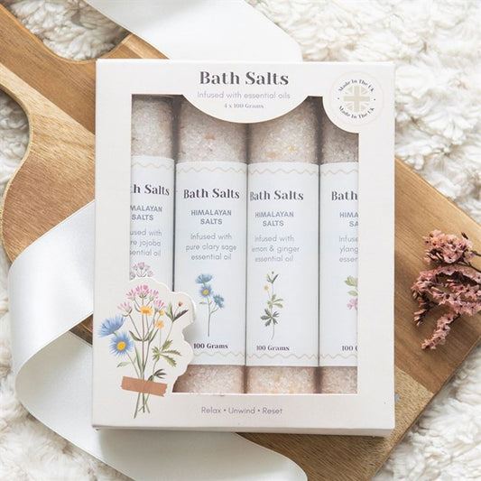 Floral Bath Salt Gift Set